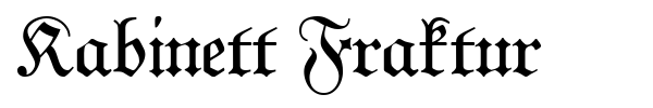 Fonte Kabinett Fraktur