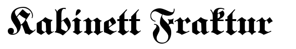 Kabinett Fraktur font preview