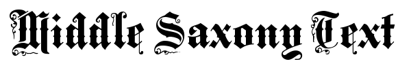 Fonte Middle Saxony Text