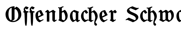 Fonte Offenbacher Schwabacher CAT
