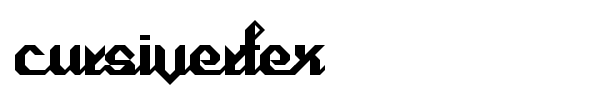 Cursivertex font preview