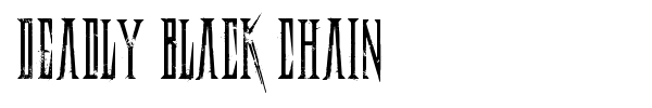 Fonte Deadly Black Chain