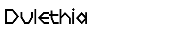 Dulethia font preview
