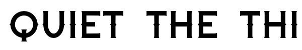 Quiet the Thief font preview