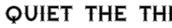 Quiet the Thief font preview