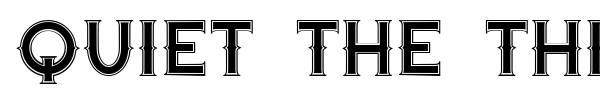 Quiet the Thief font preview