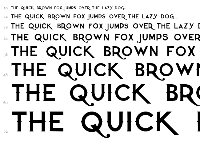 Quiet the Thief font waterfall