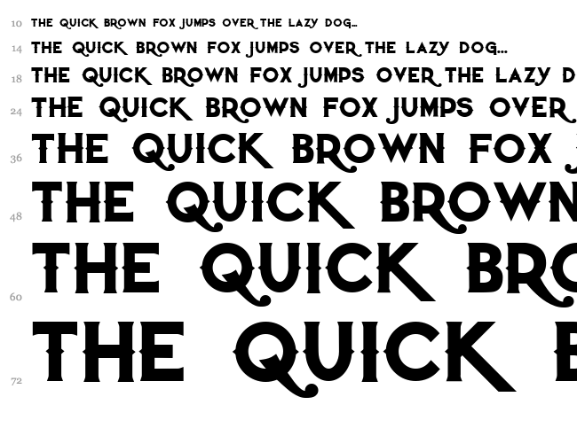 Quiet the Thief font waterfall