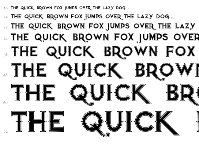 Quiet the Thief font waterfall
