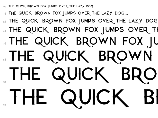 Quiet the Thief font waterfall