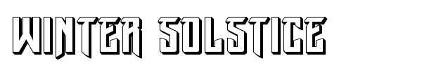 Winter Solstice font preview