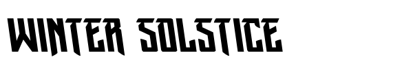 Winter Solstice font preview