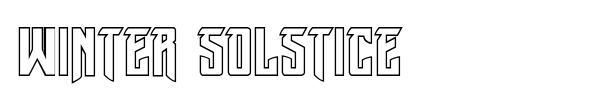 Winter Solstice font preview