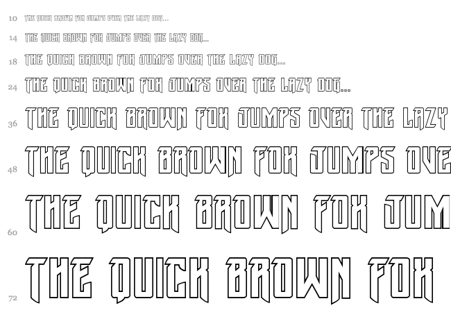 Winter Solstice font waterfall