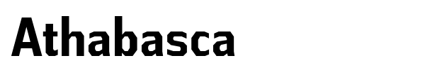 Athabasca font preview