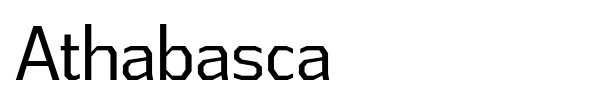 Athabasca font preview