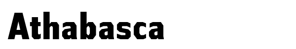 Athabasca font preview