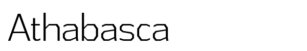 Athabasca font preview