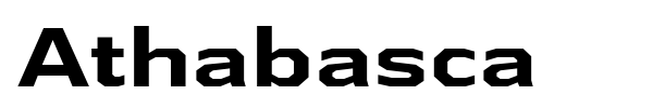 Athabasca font preview