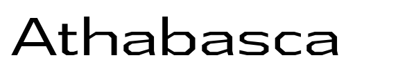 Athabasca font preview