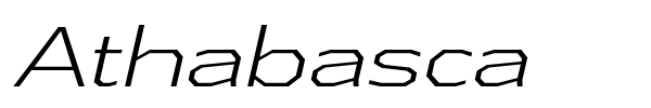 Athabasca font preview