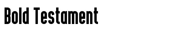 Fonte Bold Testament