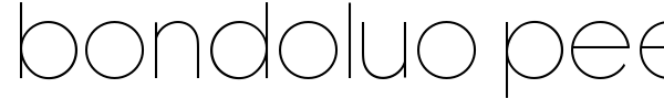Fonte Bondoluo Peek