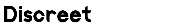 Discreet font preview