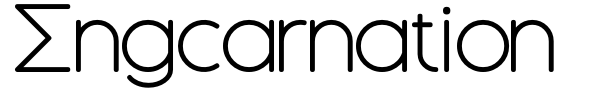 Engcarnation font preview
