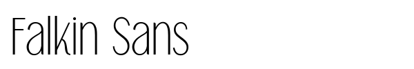 Fonte Falkin Sans