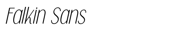 Falkin Sans font preview