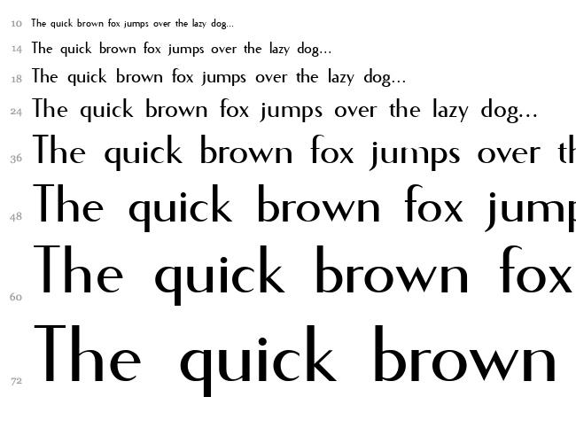 Fecske font waterfall