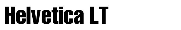 Helvetica LT font preview