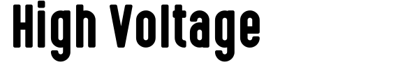 High Voltage font preview