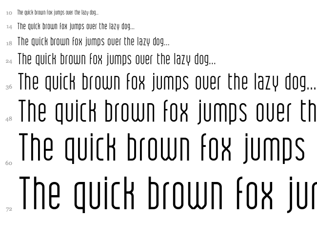 JK Polar font waterfall