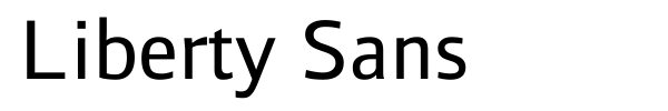 Liberty Sans font preview