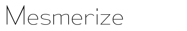 Fonte Mesmerize