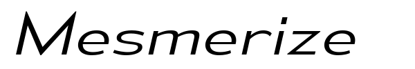 Mesmerize font preview