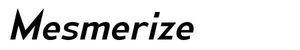 Mesmerize font preview