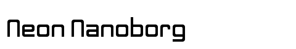 Fonte Neon Nanoborg
