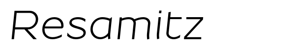 Resamitz font preview