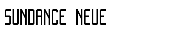 Sundance Neue font preview