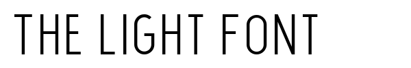 Fonte The Light Font