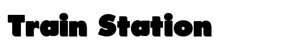Train Station font preview