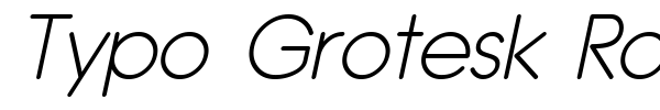 Fonte Typo Grotesk Rounded