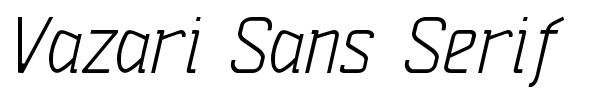 Fonte Vazari Sans Serif