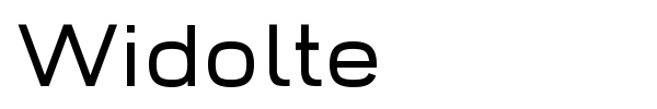 Widolte font preview