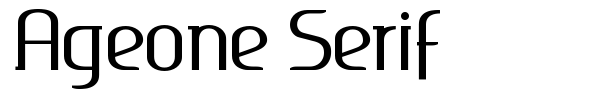 Fonte Ageone Serif