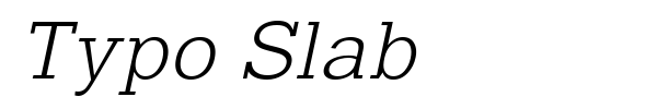 Fonte Typo Slab