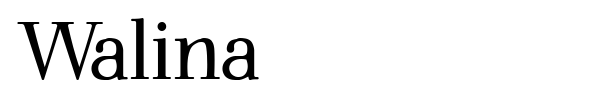 Walina font preview